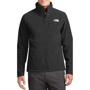 The North Face Mens Black Zipped Pockets Stand-Up Windbreaker Jacket Size 2XL